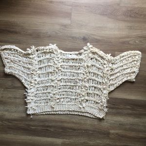 Boho Crop Knit Sweater